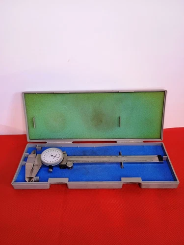 Vintage MITUTOYO Dial Calipers Shock Proof; Japan With Case M.N.85