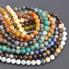 Wholesale Natural Gemstone Round Spacer Loose Beads 4MM 6MM 8MM 10MM 12MM