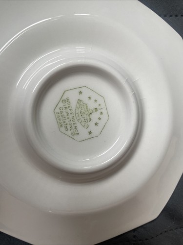 VTG INDEPENDENCE WHITE IRONSTONE Castleton Japan 4 Sets Cups & Saucers 8 oz. - Picture 7 of 7