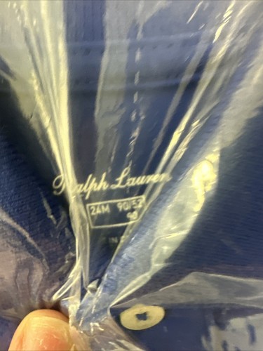 ralph lauren baby boy collared romper Cotton Blue Size 24 Months - Picture 5 of 7