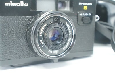 Minolta HI-MATIC S with Rokkor 38mm f/2.7 Lens 35mm Film Camera | eBay