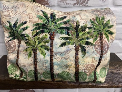 Paul Breut Palm Trees Embellished Shoulder Bag/Island/Beach/Vacation NEW w/Tags - Picture 7 of 15