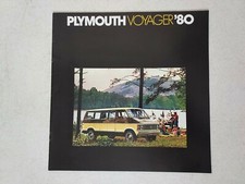 1980 Plymouth Voyager Sport Maxiwagon Van Dealer Brochure Book 10" x 10"
