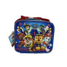 Lunch Bag - Paw Patrol - Blue Group Running Boys School Tote NEW