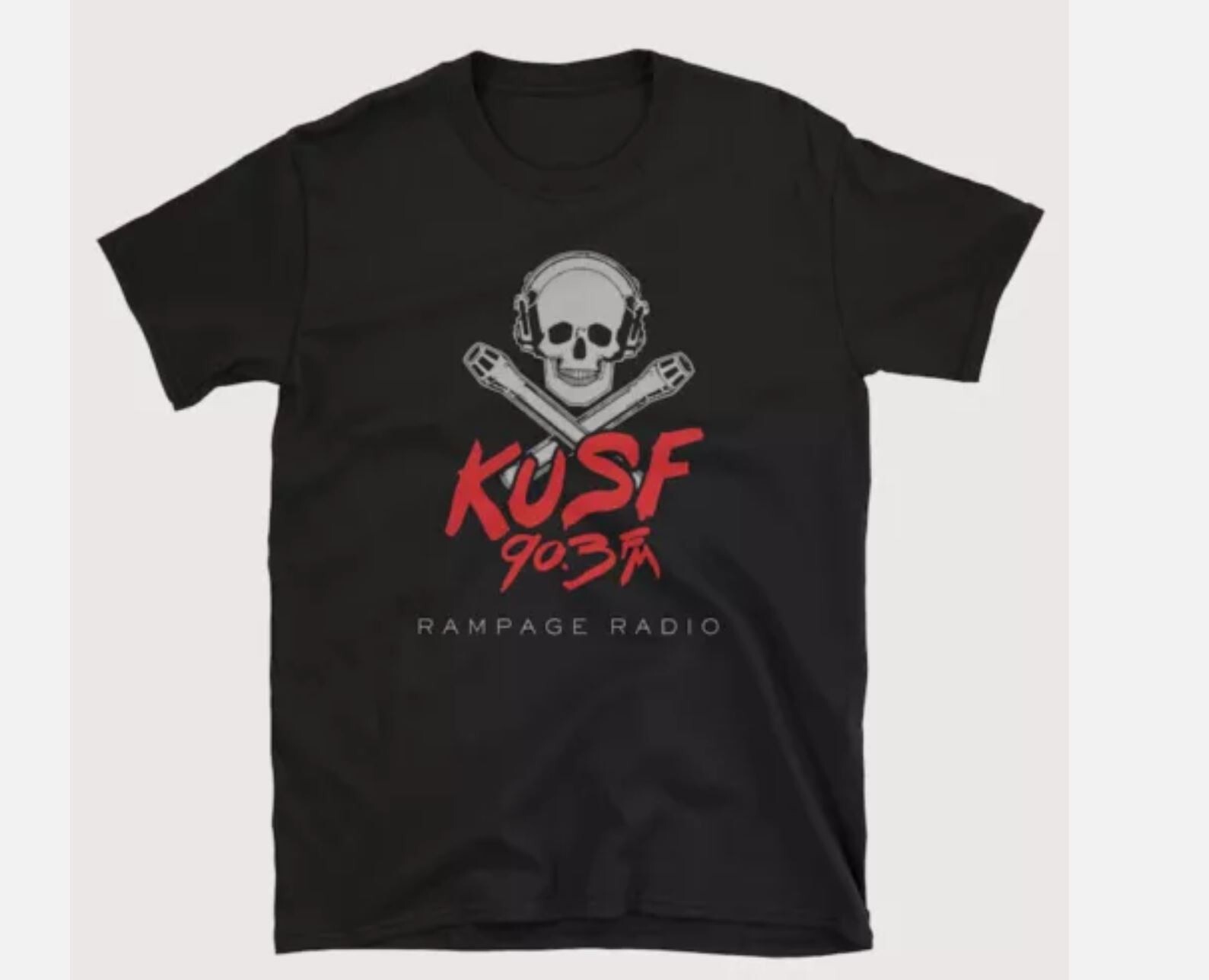 NEW KUSF 90.3 FM RADIO ROCK STATION LOGO UNISEX T-SHIRT FUNNY TEE USA SIZE S-5XL