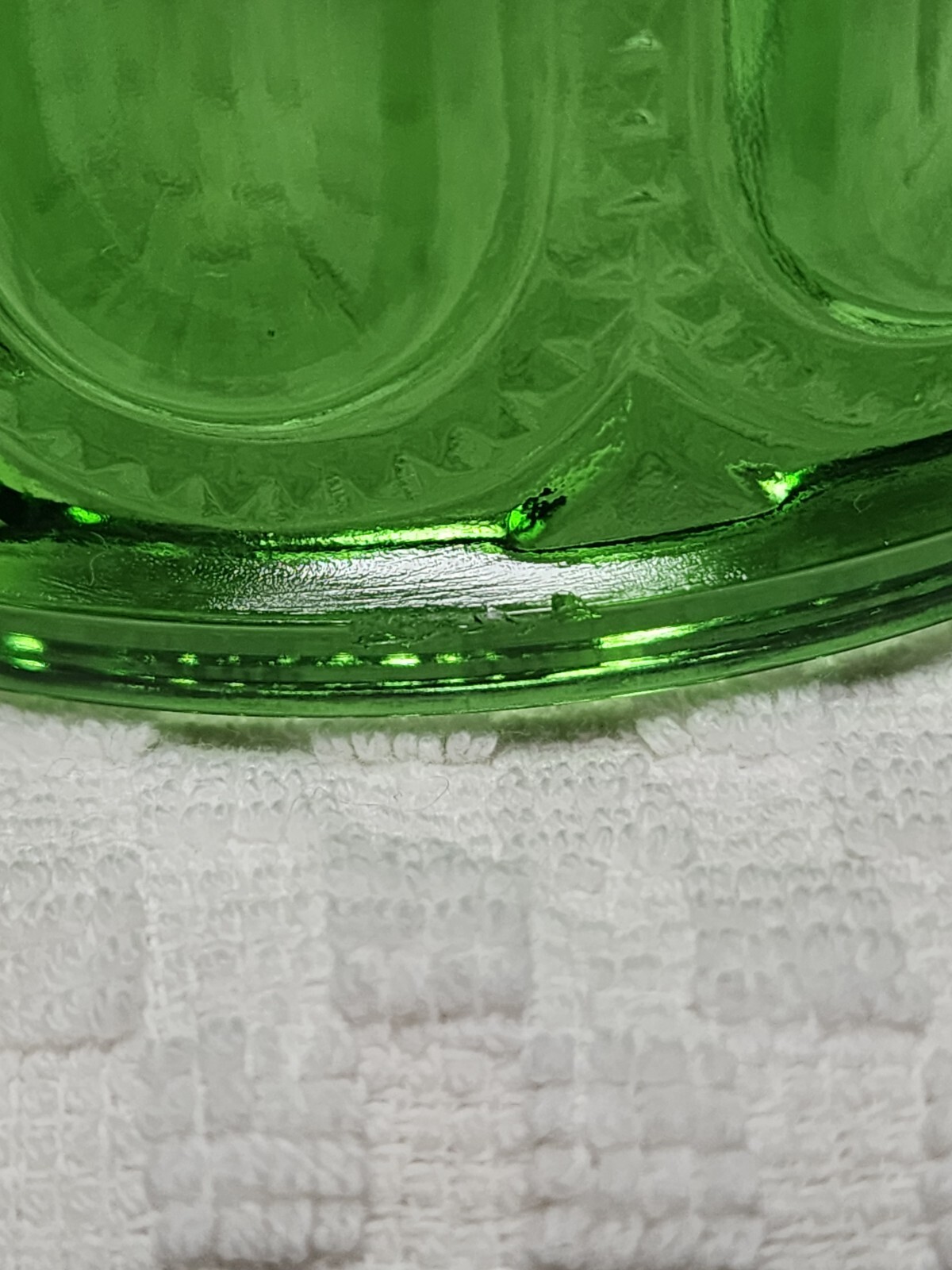 Green LE Smith Moon And Star Two Piece Fairy Lamp Candle Tea Light Vintage