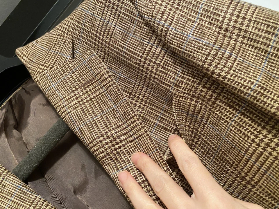 POLO RALPH LAUREN Men’s Glen Plaid Linen Suit Jacket - Multi out of stock 38 S - Image 4 of 4