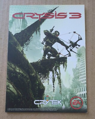 CRYSIS 3 Crytek EA (Electronic Arts) Promotional Postcard Art Print