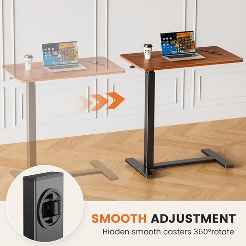 Sweetcrispy Overbed Bedside Table with Wheels, Adjustable Hospital & Home Use - Picture 6 of 6