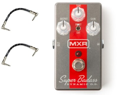 MXR M249 Super Badass Dynamic O.D. Effects Pedal (w/ 2 FREE Fender Patch Cables)