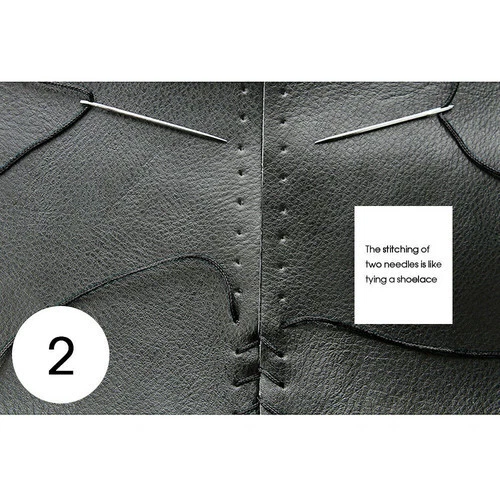 Cubierta de volante de cuero genuino hágalo usted mismo de 15" para Freightliner Cascadia 08-17 nueva Foto 4 de 4