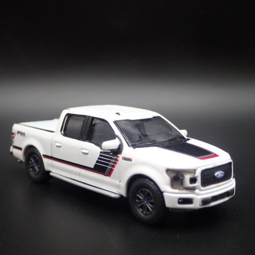 2015-2020 Ford F150 Lariat FX4 Pick-Up Camion Bianco 1:64 Scala Modellino Auto - Foto 4 di 7