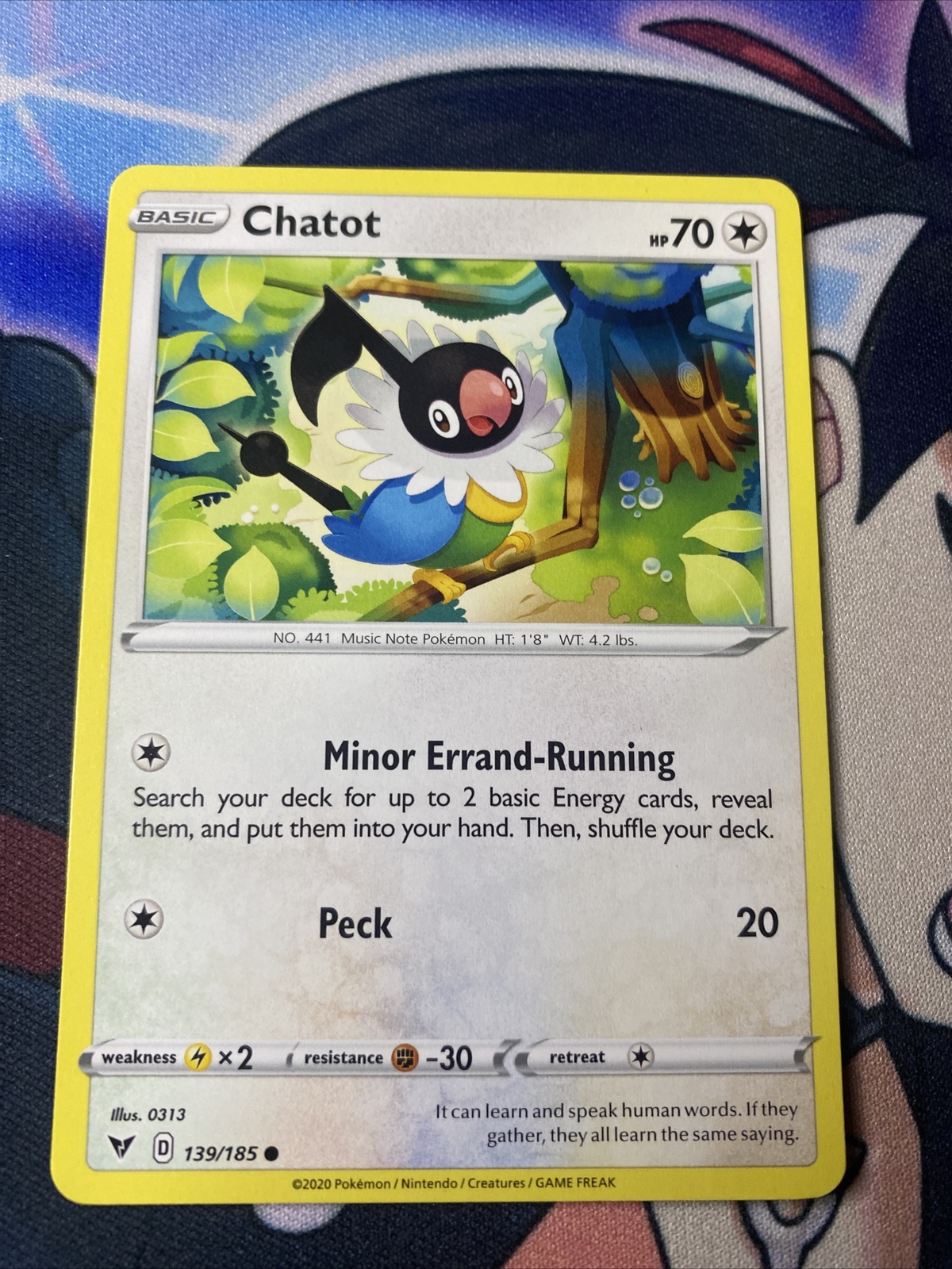 Pokemon TCG Vivid Voltage Chatot 139/185