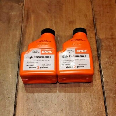 STIHL (2) 2 Gal HP High Performance 2-Cycle Engine Mix Oil 5.2 fl oz Genuine OEM