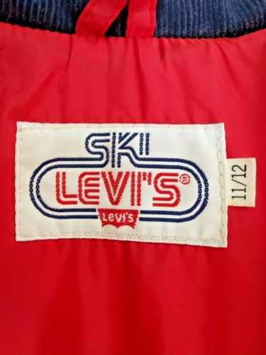 SKI Levi's Vintage Jacket Ski Jacket Red White Blue and Gingham Size 11/12 Nice - Picture 10 of 12
