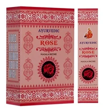 Ayurvedic Rose Incense Sticks Spiritual Natural Fragrance Masala AGARBATTI 180g