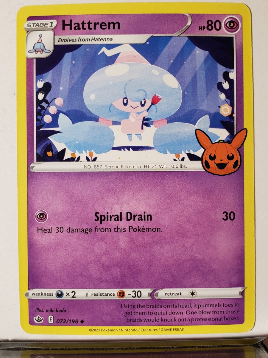 Hatterem 072/198 NM - B1G1F - Trick Trade Chilling Reign Pokemon