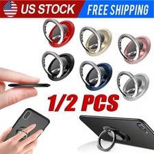 Finger Ring Holder Stand Grip 360 Rotating For Cell Phone Car Magnetic Mount LOT