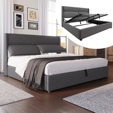 Doppelbett Polsterbett Bettgestell Einzelbett Metallbett Bett Mit/Ohne Matratze