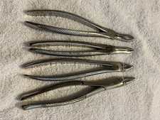 Four Dental Extracting Forceps 65 And 41 Upper Roots