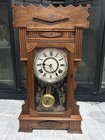 Vintage Gingerbread Clock W/Key