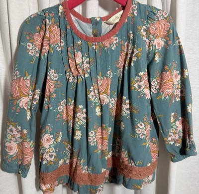Matilda Jane Girls Easter/Spring Afina Just Imagine Tunic Top Size 24m/2T