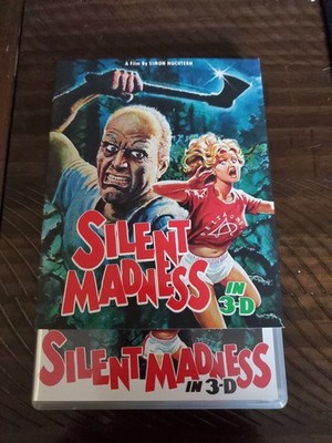 SILENT MADNESS 3D Blu Ray 1984, Vinegar Syndrome Limited Edition w/ Slipcover