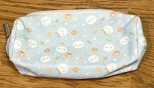 TCMC Light Blue Stationery Emoti Small Zipper Pouch TheCoffeeMonsterzCo