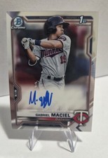 Bowman 2019 Chrome Prospect Autographs Gabriel Maciel Rookie #CPA-GM Twins Card