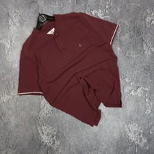 Vivienne Westwood Polo Shirt Logo Orb Basic Luxury Men Size M Burgundy