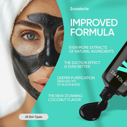 Blackhead Remover Mask - for Women and Men - Activated Charcoal Peel Off Face... - Picture 6 of 9