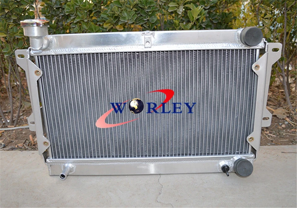 NJ-3 Row Radiator for Mazda R100 / Familia Rotary 1000 1200 1300 10A / 12A +fan Foto 3 de 4