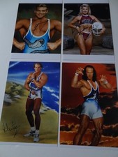 GLADIATORS TV SHOW WOLF + HUNTER + COBRA + ZODIAC SIGNED PRE-PRINT PHOTOGRAPHS