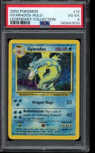 2002 Gyarados #12 Pokemon Legendary Collection PSA 4