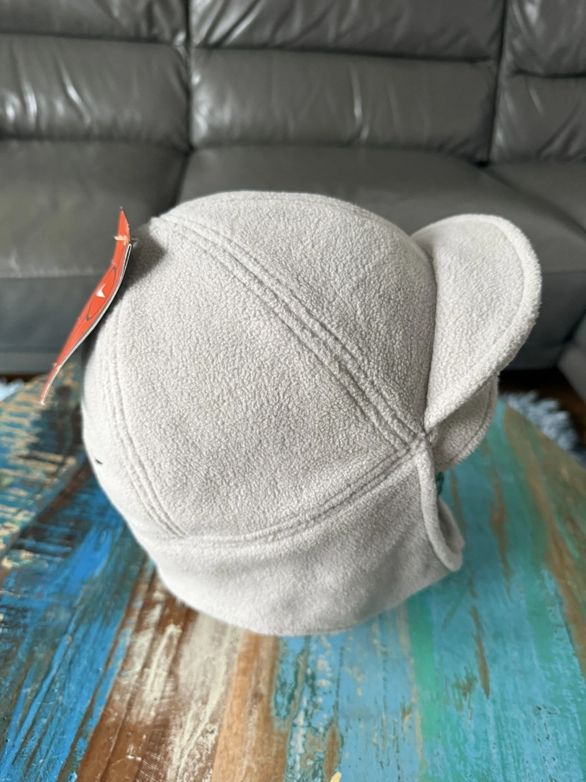 Vintage Nike Fleece Ear Flap Cap Grey Y2K M/L BNWT