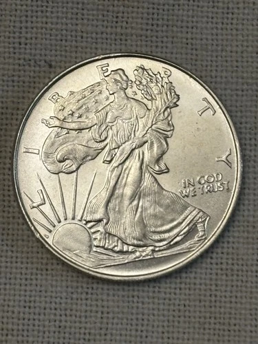 Walking Liberty Design One Half 1/2 Oz .999 Silver Bullion Round  FREE SHIPPING