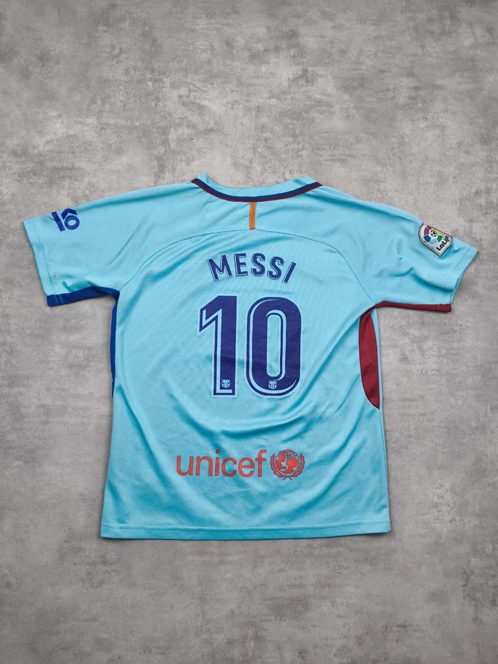 Maillot Nike Dri-FIT FC Barcelone Messi 10 polyester bleu ciel homme L football - Photo 1/4