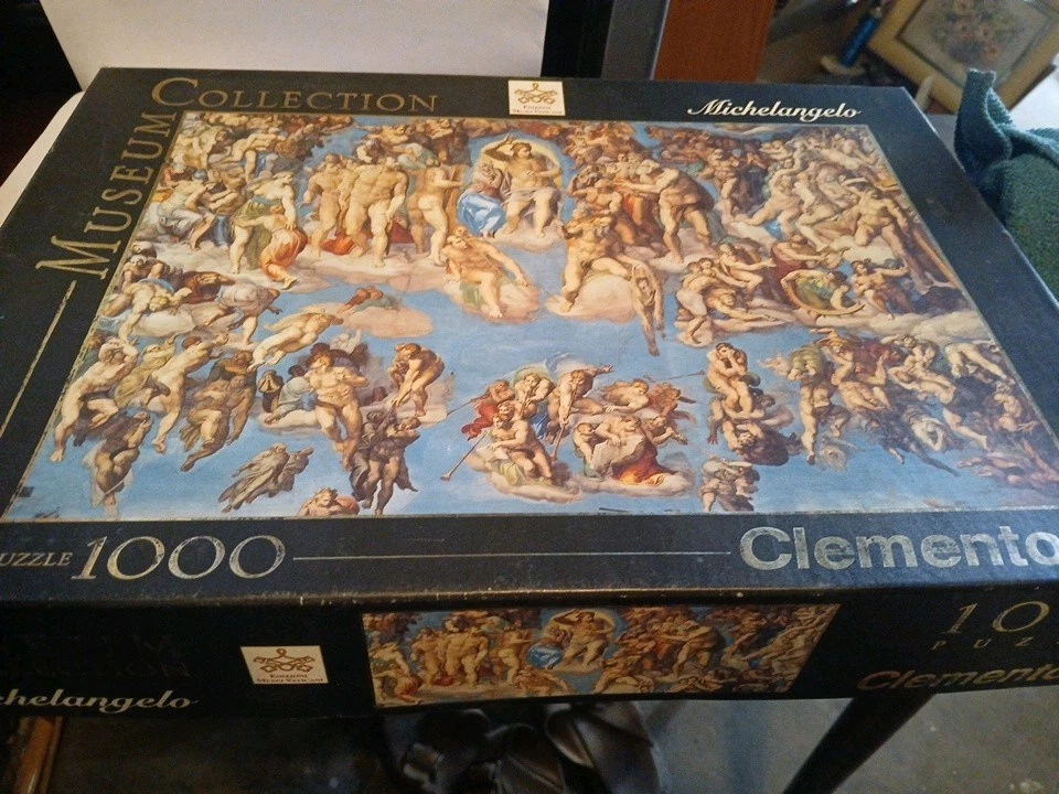 The Judgment Michelangelo 1000 Piece Jigsaw Puzzle Art OPEN BOX - Image 2 of 4