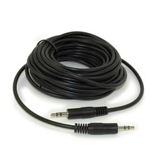 25ft 3.5mm Mini-Stereo TRS Male to Male Speaker/Audio Cable Black