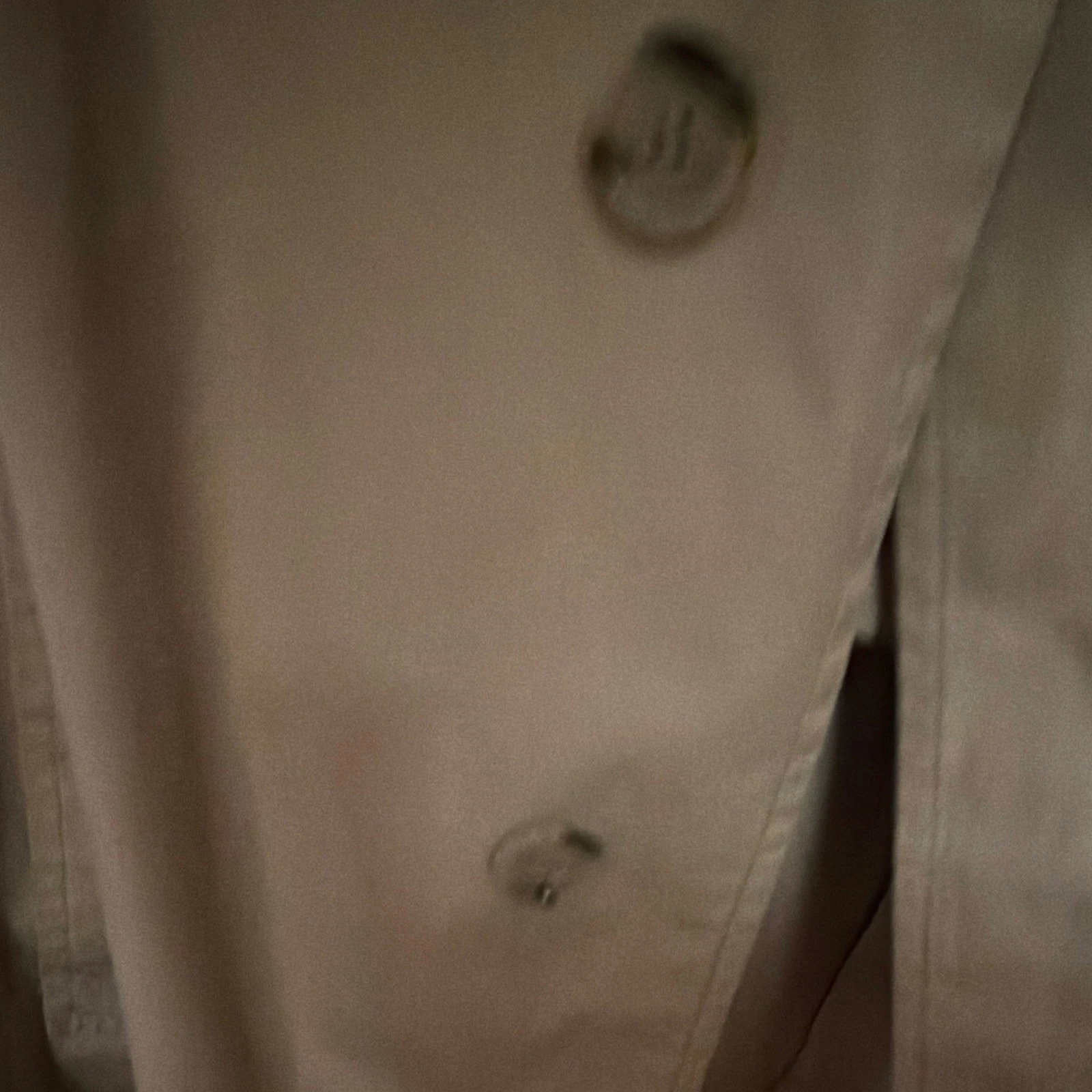 London Fog Maincoats Men's Beige Long Overcoat Button Front Size 46 image 6