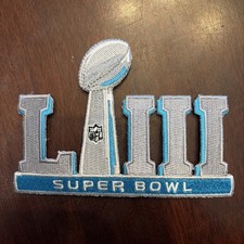 Embroidered Super Bowl LIII 53 Patch Iron On Sew On Patriots Rams