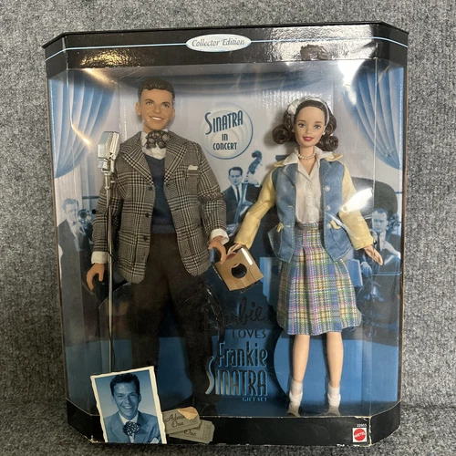 Vintage 1999 Mattel Barbie Loves Frank Sinatra Collectors Edition Geschenkset 12 Zoll Puppen