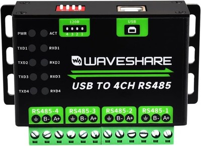 Industrial USB to 4Ch RS485 Converter, Multi Protection Circuits, Multi Systems
