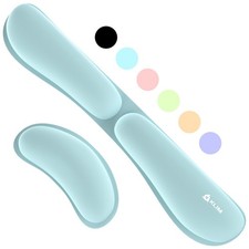 Mouse Keyboard Wrist Rest Set Silky Gel Memory Foam Ergonomic Wrist Rest ...