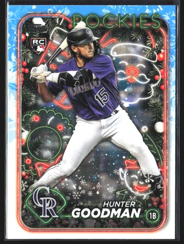 2024 Topps Holiday Hunter Goodman RC Holiday Lights #H178 Baseball Card