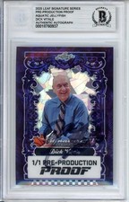 2025 LEAF SIGNATURE DICK VITALE  SIGNED 1/1 PROOF BAS BECKETT COA AUTOGRAPH