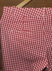 Ann Taylor Women’s Red and White Checker Gingham Crop Pants Size 2 — photo 4