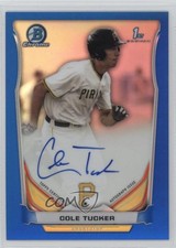 2014 Bowman Draft Chrome Pick Blue Refractor 17/150 Cole Tucker #BCA-CT Auto f0v