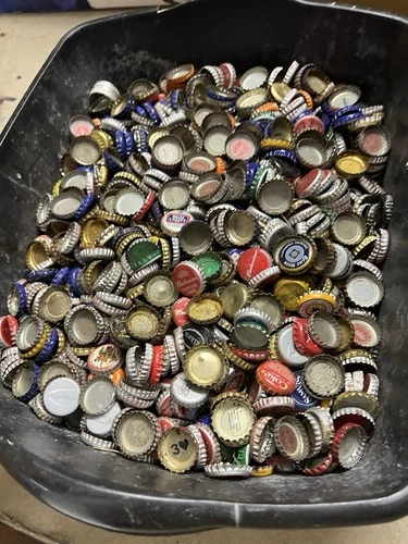 HUGE Lot Vintage Soda Pop Bottle Cap Top Lid Caps Budweiser Coke Bud Light Shock