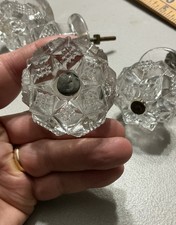 AMAZING RARE EMPIRE CUT GLASS PULL BEAUTIFUL OLD ANTIQUE PRICED EACH. AMAZING RARE EMPIRE CUT GLASS PULL BEAUTIFUL OLD ANTIQUE PRICED EACH. - Image 1